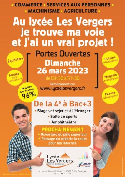Portes ouvertes 2023 Lycée Les Vergers